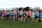 Boys under-13 North Eastern Cross Country, Redcar. Photo:  David T. Hewitson/Sports for All Pics